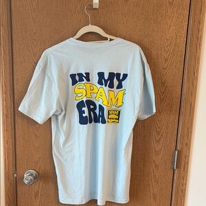 🌸3/$15🌸 NWT Spam Light Blue Graphic T-Shirt